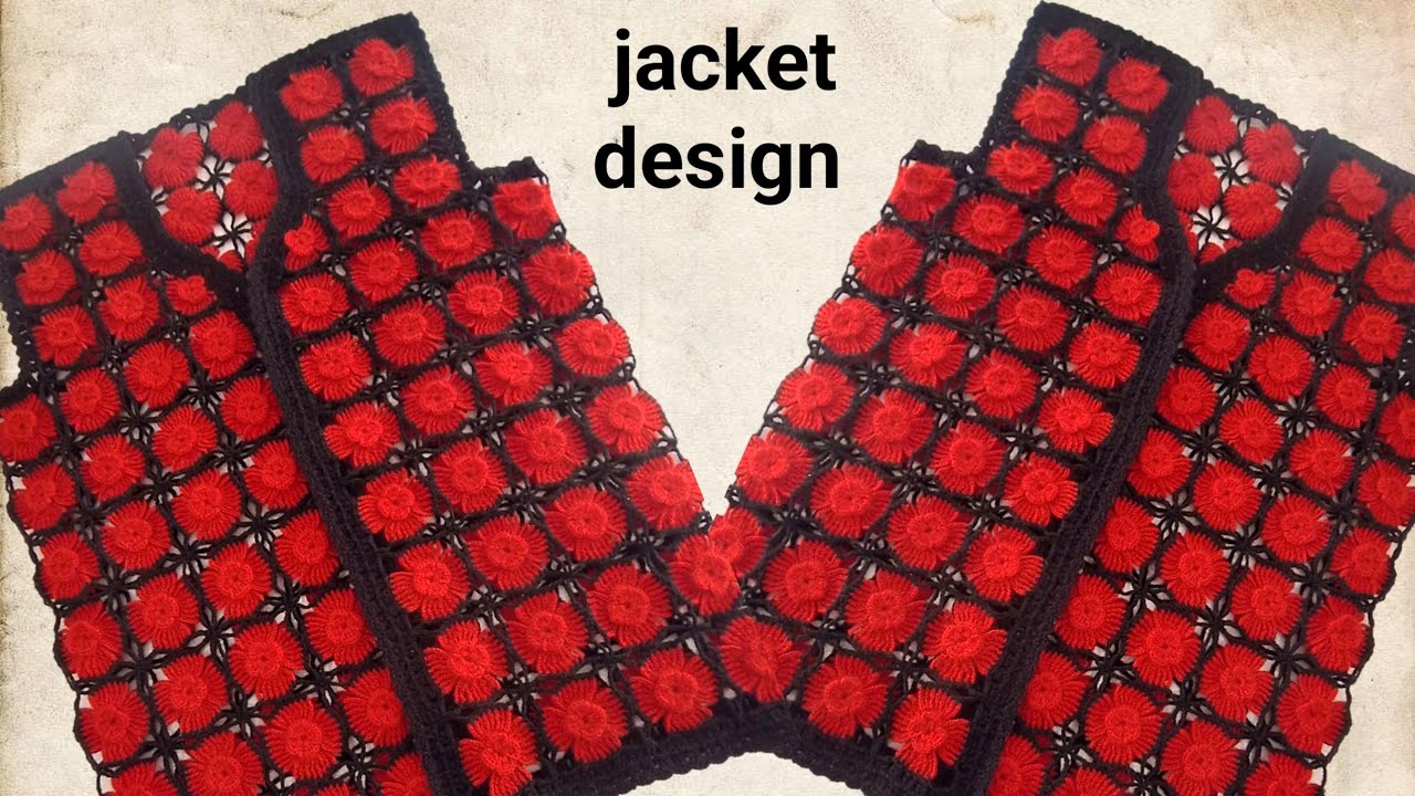 New 2 two colour Crochet jacket design/how to crochet ladies jacket/crosia design for beginners
