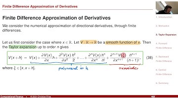 Lecture 2021 Numerical Methods: 35: Numerical Approximation of Partial Derivatives (1)