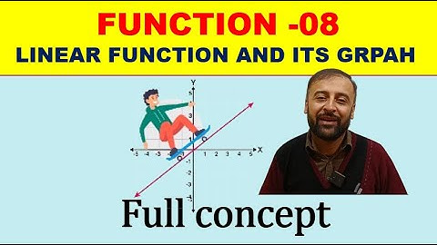 LINEAR FUNCTION , ITS DOMAIN ,RANGE AND GRAPH || FUNCTION 08 || IN URDU/HINDI
