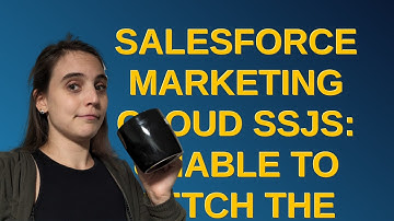 Salesforce: Salesforce Marketing Cloud SSJS: Unable to fetch the HttpRequest response