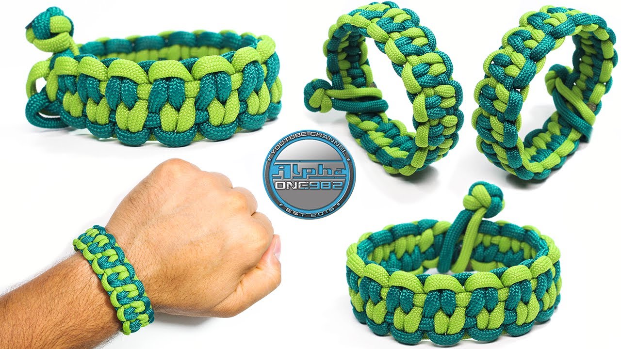 How to Make a Paracord Bracelet Blaze Bar Without Buckles With Diamond