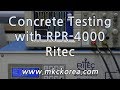 Ultrasonic Concrete testing with RPR-4000, Ritec