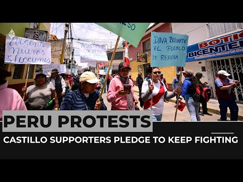 Peru protests: Castillo supporters pledge to keep fighting