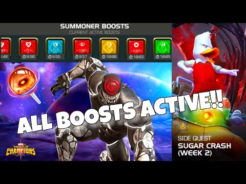 I used all the Boosts • Sugar Crash Week 2 • Mcoc • Marvel Contest of Champions