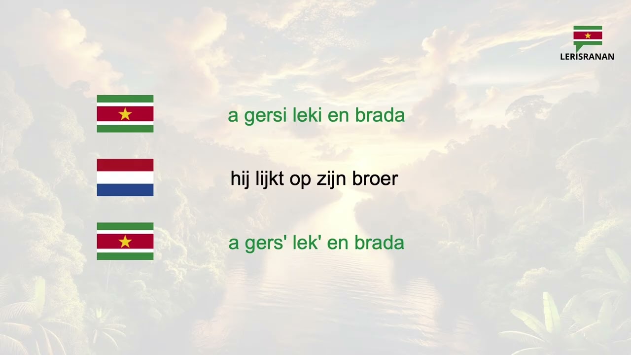 Surinaams praten 20 zinnen in de Surinaamse taal