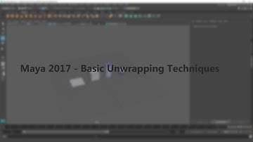 Maya 2017 - Introduction to basic unwrapping