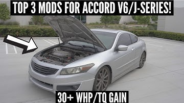 TOP 3 MODS FOR ACCORD V6/J-SERIES PLATFORM! | 2008 Honda Accord V6 Coupe Build @abc.garage