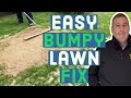 How to make your lawn FLAT and LEVEL - topdressing my lawn with sand