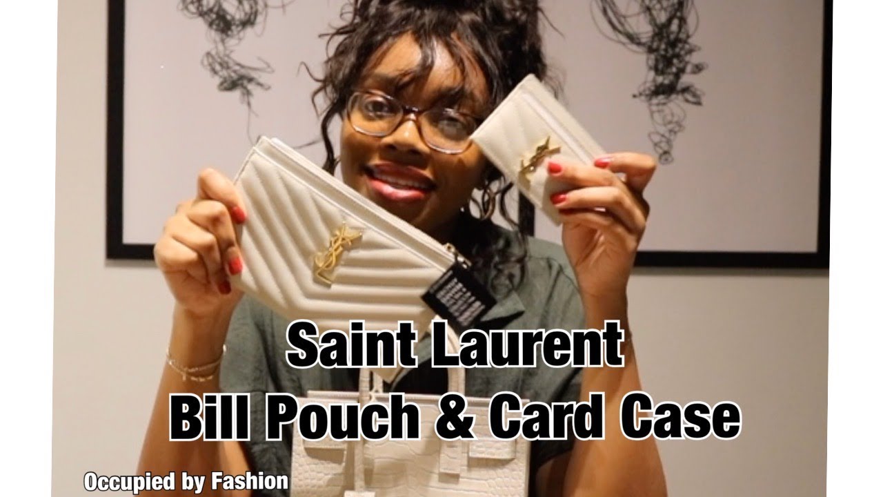 YSL MONOGRAM SMALL BILL POUCH UNBOXING + REVIEW 