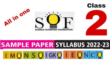 IMO NSO IGKO IEO NCO sample paper 2022-23 Class 2 Science Olympiad Founder