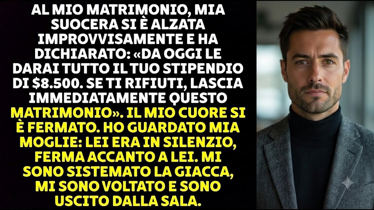 Al mio stesso matrimonio, mentre la musica suonava e duecento invitati guardavano, mia suocera strappò il microfono e annunciò a tutti che da quel momento le avrei consegnato ogni centesimo del...