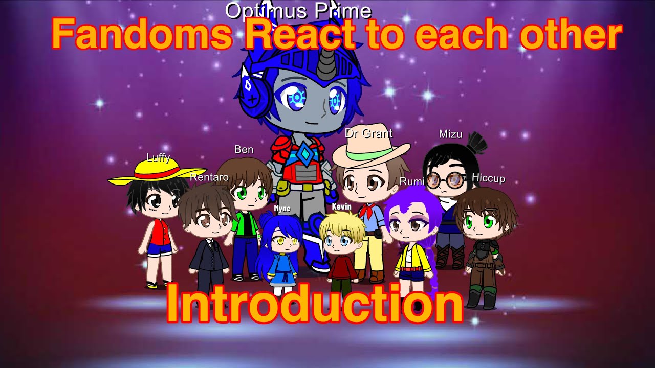 Fandoms react to each other introduction - YouTube