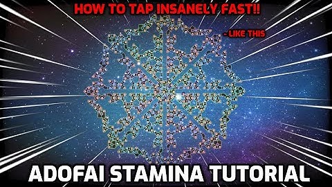 How To Tap Fast In ADOFAI - ADOFAI Stamina Tutorial