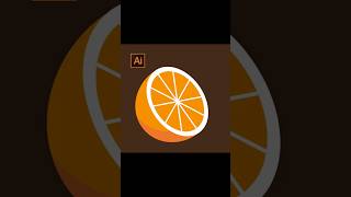 Orange #drawing for beginner in Adobe #Illustrator #Shorts