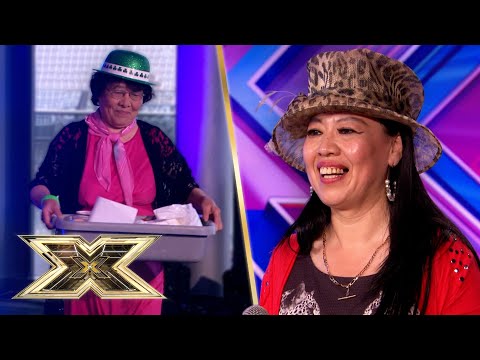 Angelina's MUM brings a three course meal to her Audition The X Factor UK