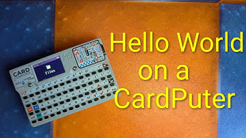 Hello World on the CardPuter