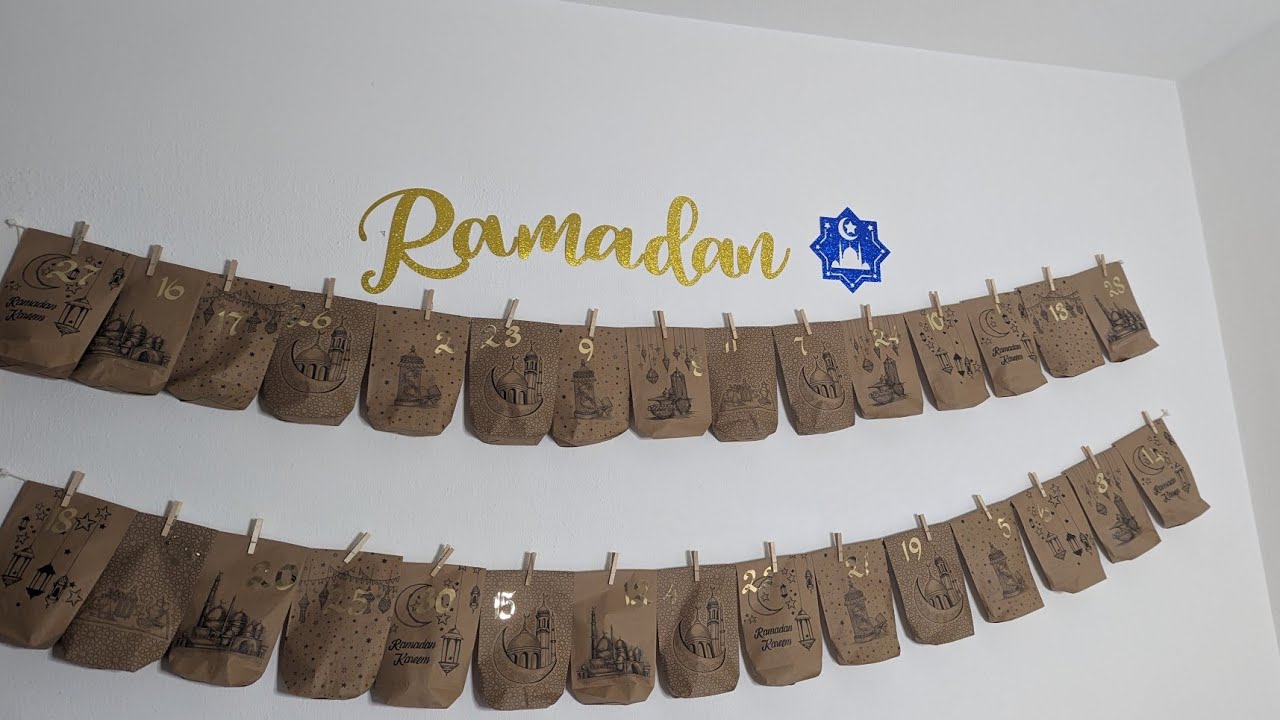 RAMADANKALENDER  Last Minute DIY Ramadankalender für Kinder 