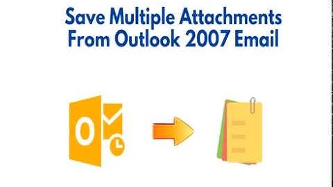 How to Save Multiple Attachments From Outlook 2007 Email Manually