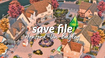 The Sims 4 Realistic Save File: Henford-On-Bagley.. a living world 🍂