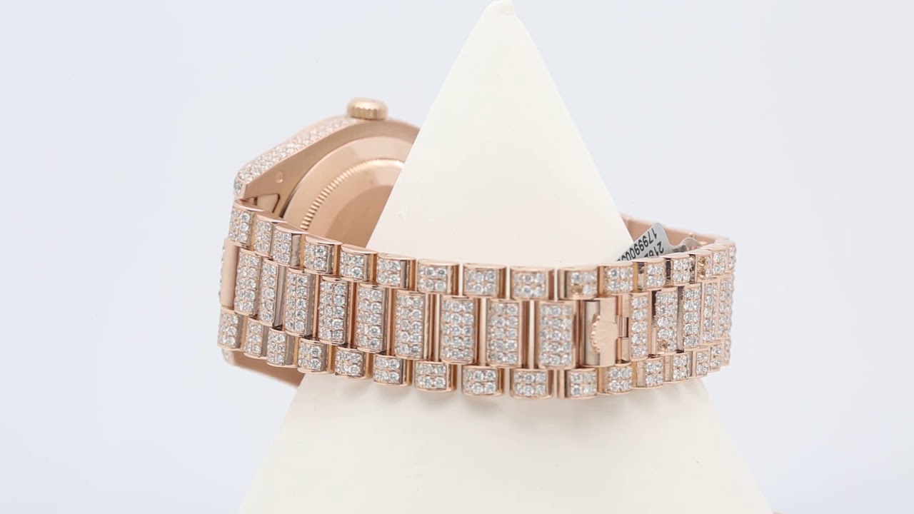 ひめ Buy Rolex Day-Date II 41MM 218235 Diamond Paved Pink Dial Diamond