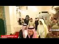 لحظة زيارة رئيس الشيشان لقبر الرسول عليه الصلاة وسلام الشيشان 