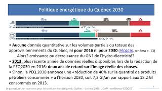 Conférence: «Le gaz naturel, un non-sens pour la transition énergétique du Québec»