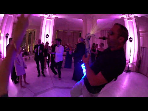 Partytime!! LED Sax player on the dancefloor