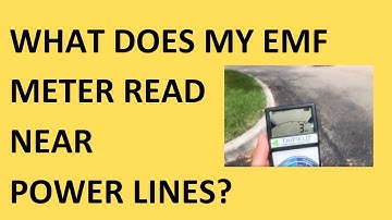 What Does The EMF Meter Read Near Power lines?