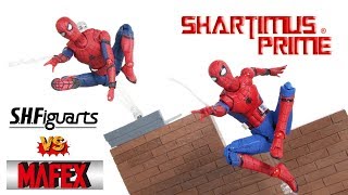 MAFEX vs SH Figuarts Spider-Man Homecoming Movie Import Figure Comparison