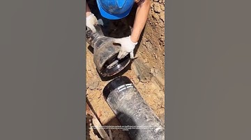 Installation process of ductile iron pipe reducer