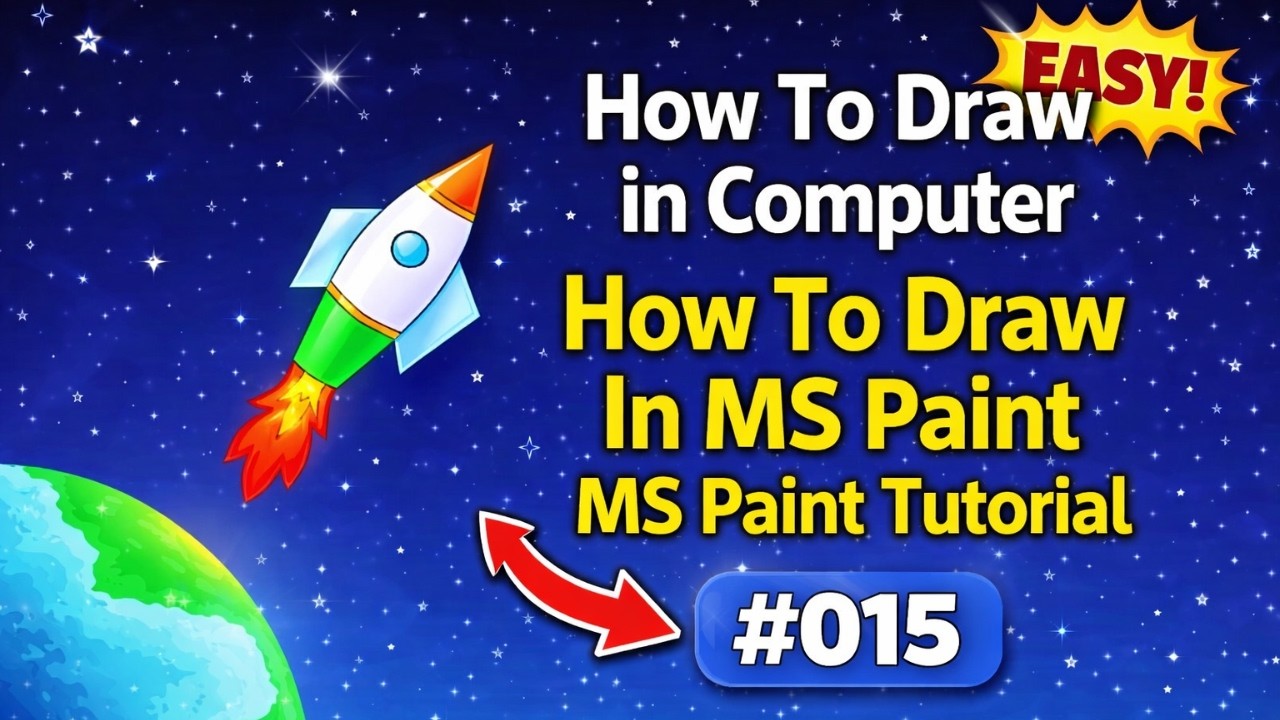 How To Draw in Computer | How To Draw In MS Paint | MS Paint Tutorial ...