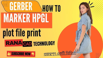Gerber how to marker HPGL plot file print . Gerber Training. Bangla tutorial. Rana cad technology.