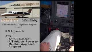 Nextant 400XTi Auto Throttle Flight Test