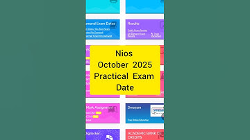 Nios October 2025 Practical Exam Kb Se Start Honge | Practical Exam Datesheet #nios #niospractical