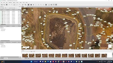 Drone images classify 3d point clouds to generate DTM and contour lines