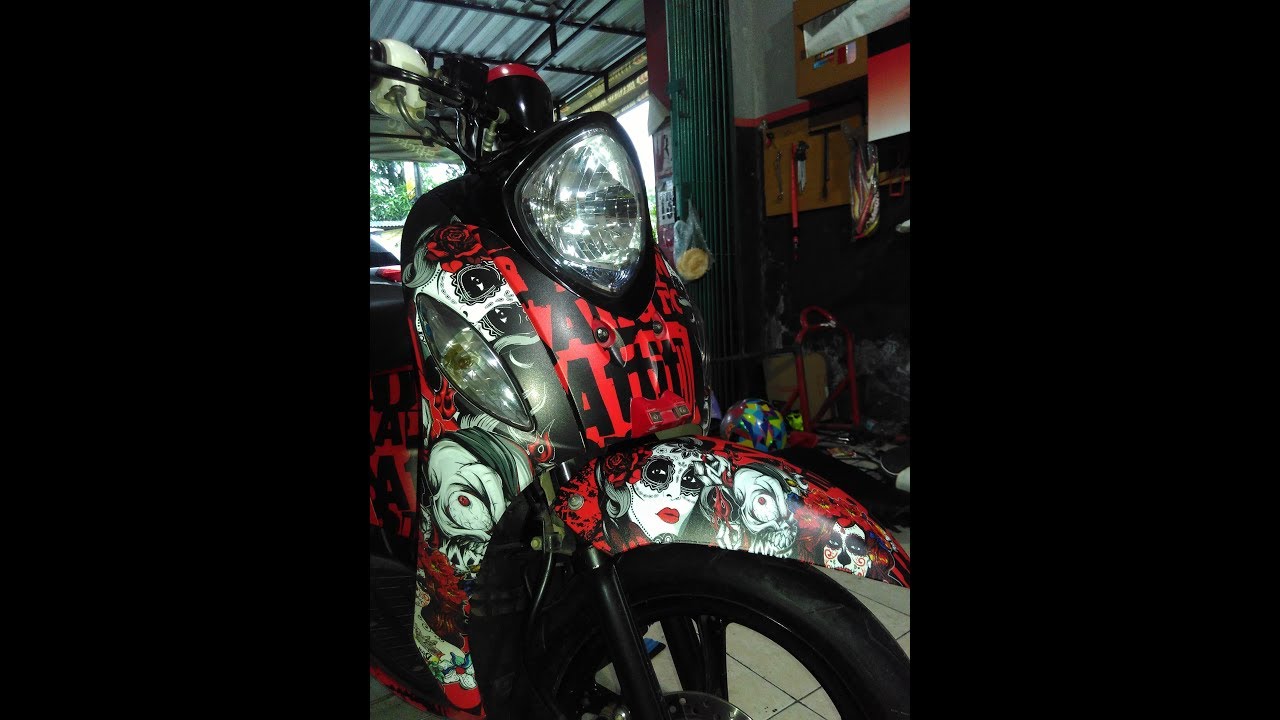 Cutting Sticker Yamaha Fino Youtube