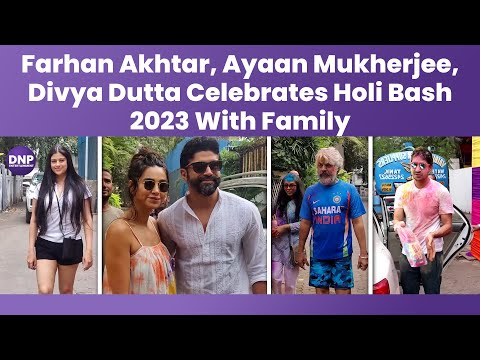 Farhan Akhtar, Ayaan Mukherjee, Divya Dutta Celebrates Holi Bash 2023 With Family