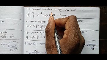 Show that Laplace transform of Integration from 0 to infinity [t.e^(-3t).J0(4t)]dt=3/125 ||B.SGrewal