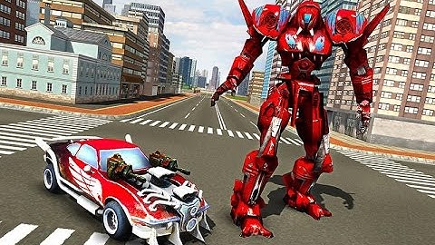 Robot Car War Transform Fight Android Gameplay
