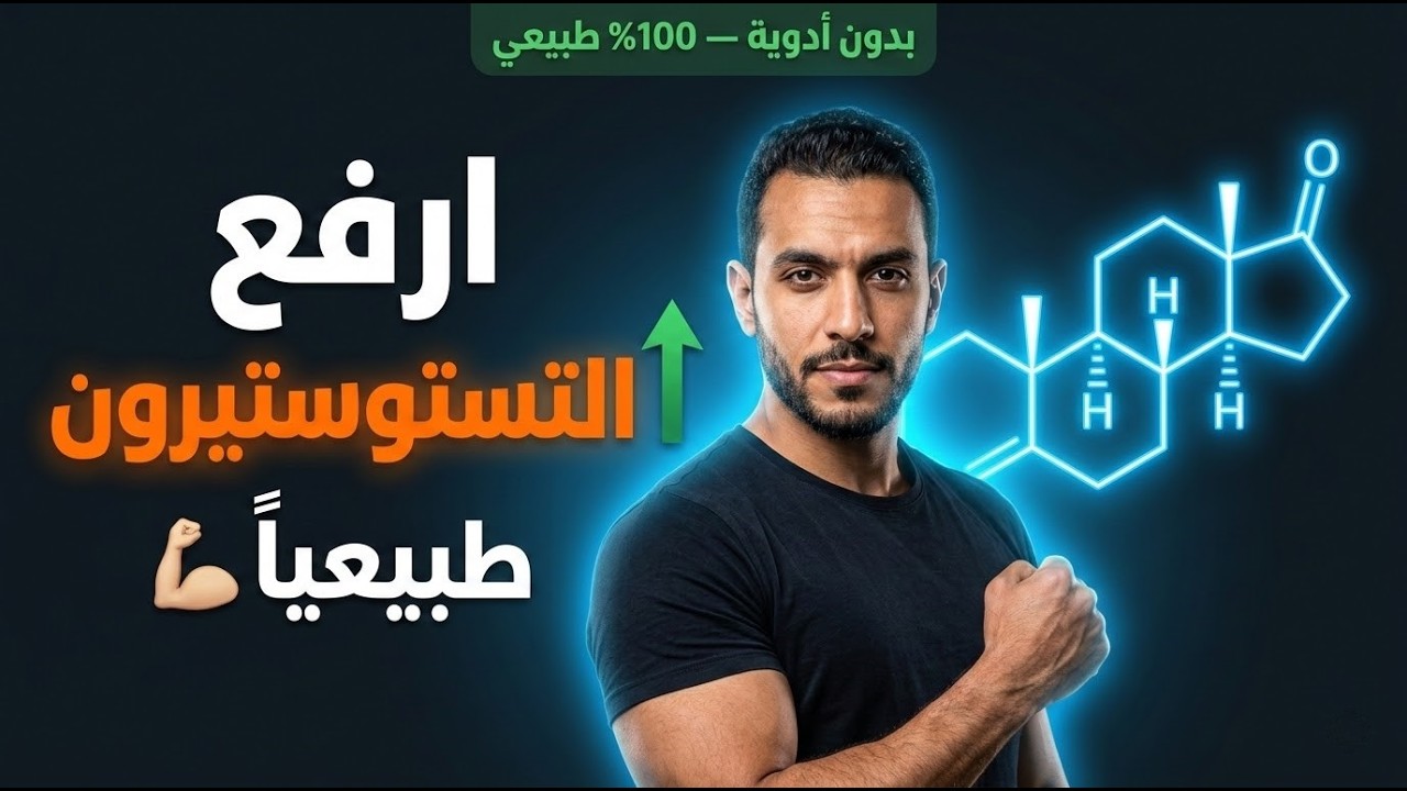 دليل تعزيز التستوستيرون طبيعياً | استعد طاقتك وقوتك في 5 دقائق