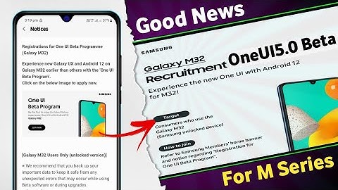 Samsung M Series OneUI 5.0 Android 13 Beta Coming Soon ? | M32 M31 M12 M52 M53 M33 M12 M21 M11 ?