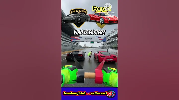 ❌👽LAMBORGHINI VS FERRARI | WHO IS FASTER!?💨 #shorts #car racing#entertainment #lamborghini #ferrari