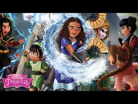 Disney Princesses in Avatar The Last Airbender 🌊🔥 Katara VS Azula and her gang | Alice Edit!