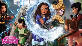 Disney Princesses in Avatar The Last Airbender  Katara VS Azula and her gang | Alice Edit!