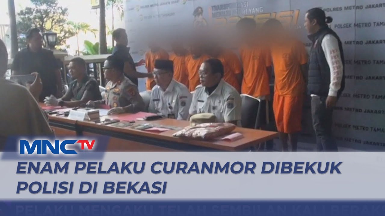 Polisi Gerebek Markas Komplotan Curanmor di Bekasi, Enam Pelaku Dibekuk Petugas