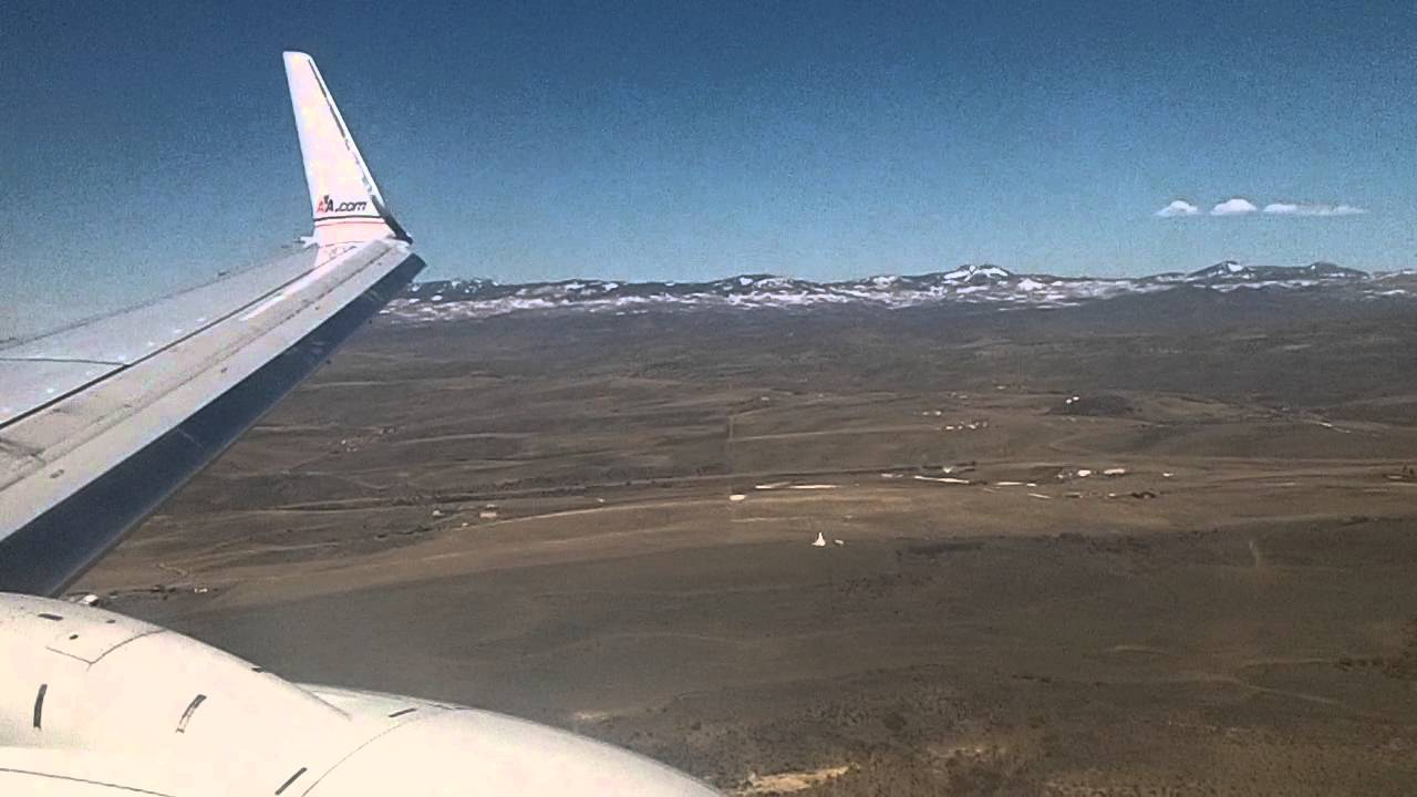 American Airlines Boeing 737800 Landing in Steamboat Springs/Yampa