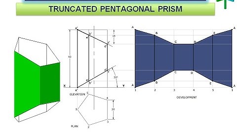 Development of Surfaces-Truncated Pentagonal Prism (Problem-09)
