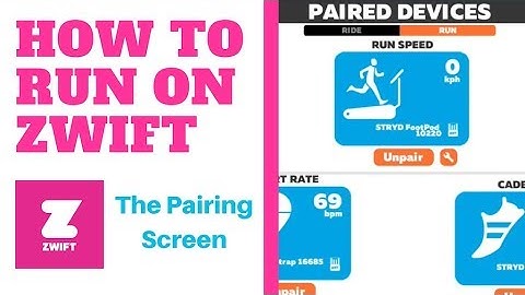 How to Run on Zwift | Pairing Screen