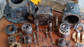 Komatsu pc 210 hydraulic pump repair. Hydrolic pump problem.