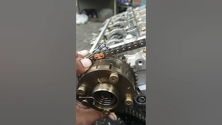 Toyota 2ZR engine timing mark